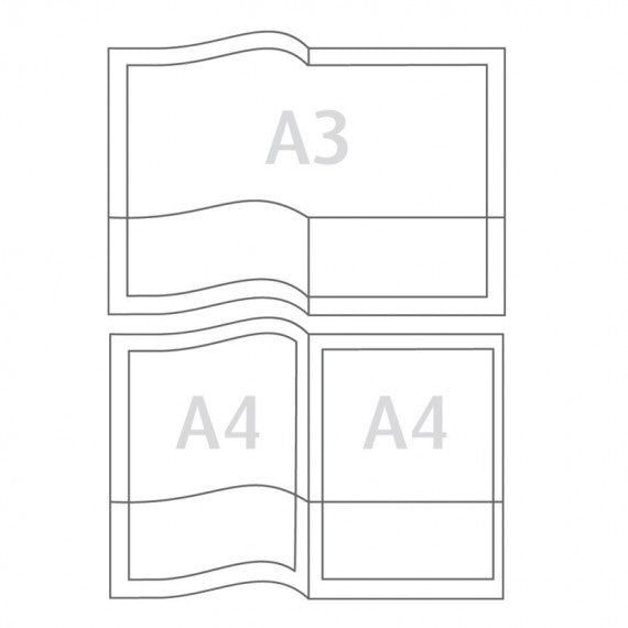 Cartelline con tasche Capri 69/T2 - PVC - 21 x 29,7 cm - cristallo - Sei Rota - conf. 5 pezzi
