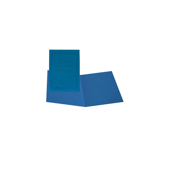 Cartelline semplici - con stampa - cartoncino Manilla 145 gr - 25x34 cm - azzurro - Cartotecnica del Garda - conf. 100 p