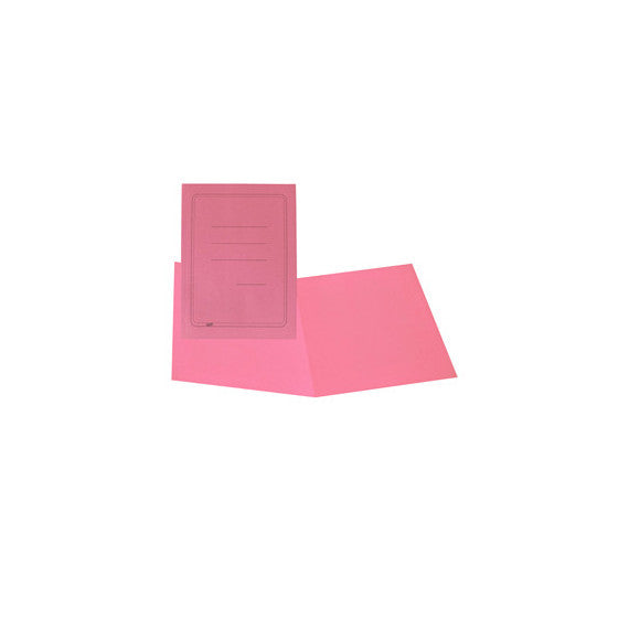 Cartelline semplici - con stampa - cartoncino Manilla 145 gr - 25x34 cm - rosa - Cartotecnica del Garda - conf. 100 pezz