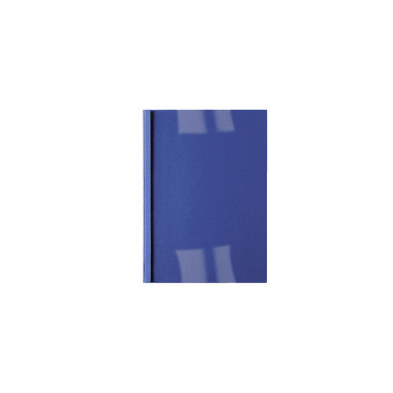 Cartelline termiche Business Line - 3 mm - leather blu - GBC - scatola 100 pezzi