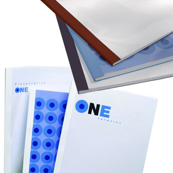Cartelline termiche Business Line - 3 mm - leather blu - GBC - scatola 100 pezzi