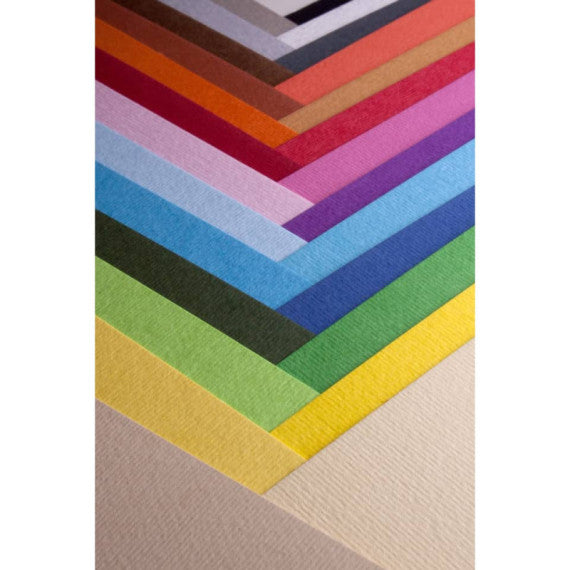 Cartoncino a due superfici Fabriano CartaCrea 35x50 cm 220 g conf. 10 fogli - blu - 46435114