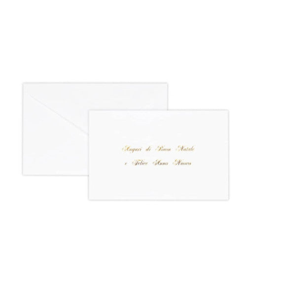 Cartoncino auguri di Natale Rex-Sadoch formato 14x9 cm - conf. 100 pezzi - bianco - 2101