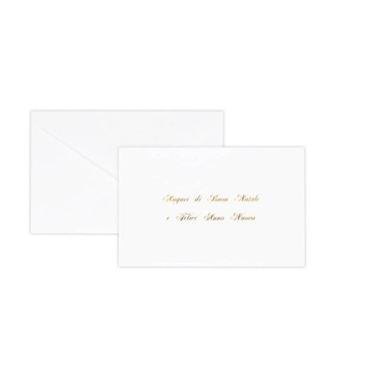 Cartoncino auguri di Natale Rex-Sadoch formato 14x9 cm - conf. 100 pezzi - bianco - 2101