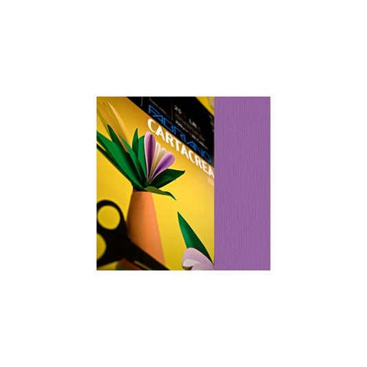 Cartoncino CartaCrea - 35x50cm - 220gr - viola - Fabriano - blister 10 fogli