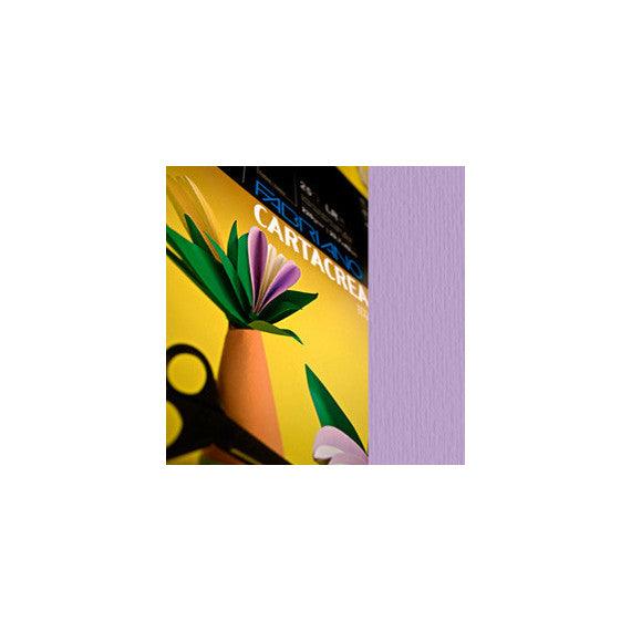 Cartoncino CartaCrea - 35x50cm - 220gr - violetto - Fabriano -  blister 10 fogli