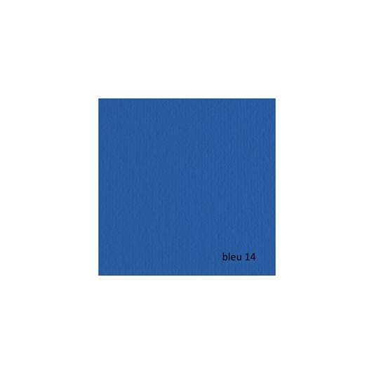 Cartoncino Elle Erre - 50x70cm - 220gr - blu 114 - Fabriano -  blister 20 fogli