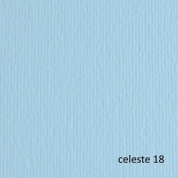 Cartoncino Elle Erre - 50x70cm - 220gr - celeste 118 - Fabriano -  blister 20 fogli