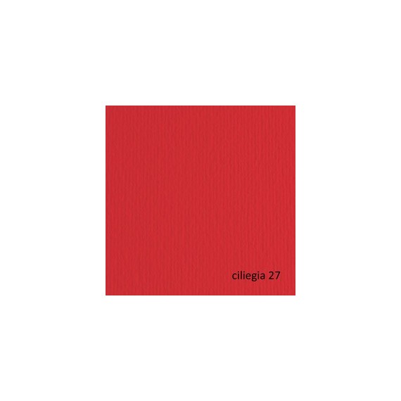 Cartoncino Elle Erre - 50x70cm - 220gr - ciliegia 27 - Fabriano - blister 20 fogli