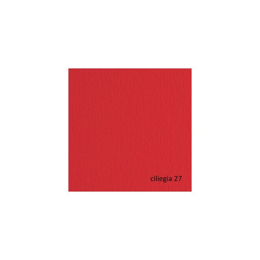 Cartoncino Elle Erre - 50x70cm - 220gr - ciliegia 27 - Fabriano - blister 20 fogli