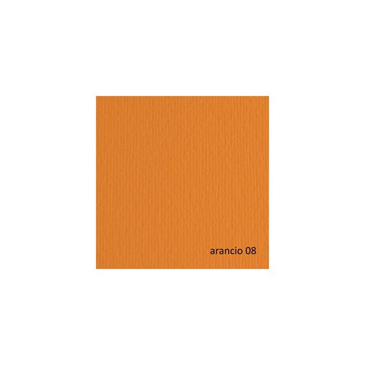 Cartoncino Elle Erre - 70x100cm - 220gr - arancio 108 - Fabriano - blister 10 fogli
