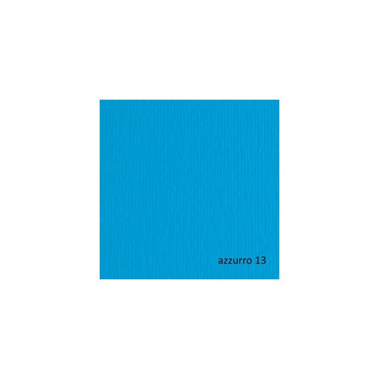 Cartoncino Elle Erre - 70x100cm - 220gr - azzurro 113 - Fabriano - blister 10 fogli