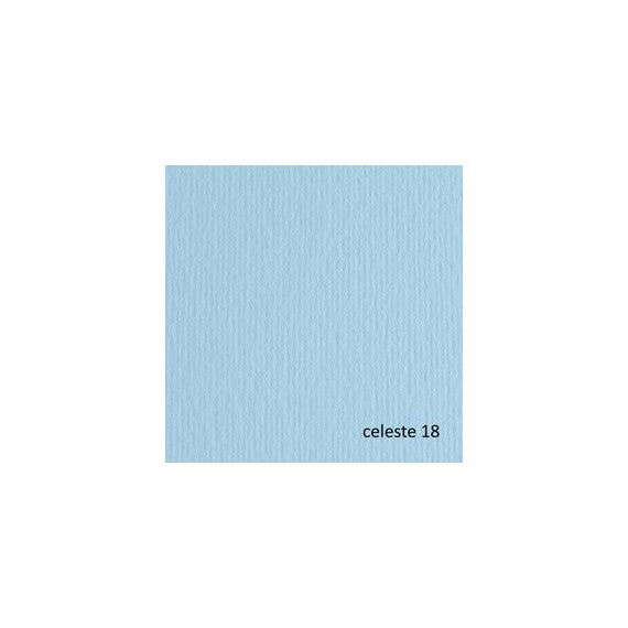 Cartoncino Elle Erre - 70x100cm - 220gr - celeste 118 - Fabriano - blister 10 fogli