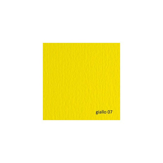 Cartoncino Elle Erre - 70x100cm - 220gr - giallo 107 - Fabriano - blister 10 fogli