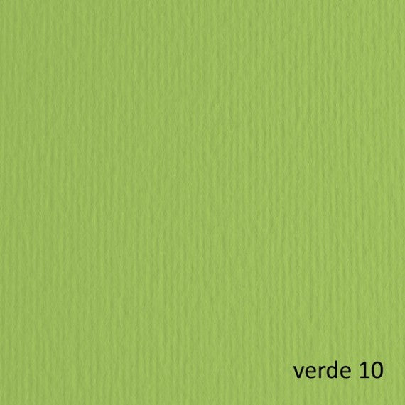 Cartoncino Elle Erre - 70x100cm - 220gr - verde pisello 110 - Fabriano - blister 10 fogli