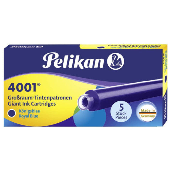 Cartucce ad inchiostro lunghe Pelikan GTP5 - conf. 5 pz - blu royale 310748