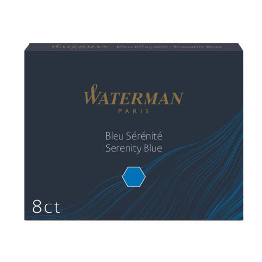 Cartucce inchiostro per Stilografica Waterman in conf. 8 pezzi Waterman inchiostro blu - S0110860