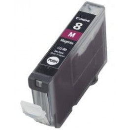 CARTUCCIA CANON CLI-8 MAGENTA COMPATIBILE CON CHIP PER CANON IP 4200 MP 500 CLI-8M CAPACITA 13ML
