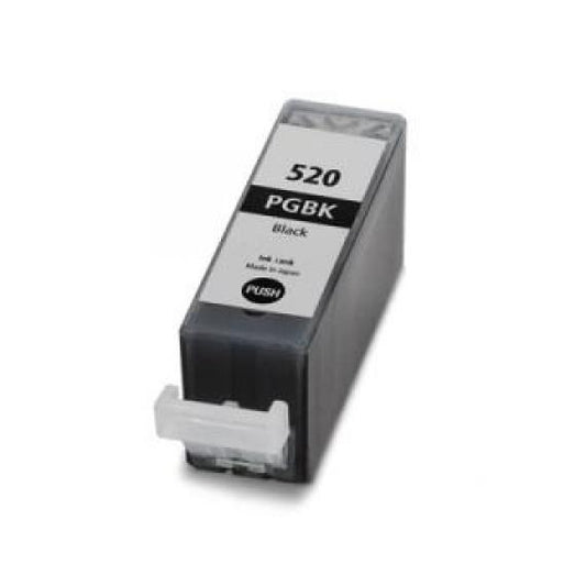 CARTUCCIA CANON PGI-520 NERA COMPATIBILE CON CHIP PER CANON Ip3600IP4600MP540MP620MP630980 PGI520BK