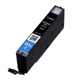 CARTUCCIA CLI-551 CIANO COMPATIBILE CON CHIP PER CANON IP 7250 MG5450 MG6350 CLI-551XLC CAPACITA 11ML