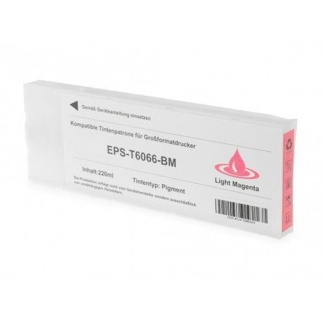 CARTUCCIA EPSON T6066 LIGHT MAGENTA VIVID COMPATIBILE PER EPSON Stylus Pro 4880 C13T606600 CAPACITA 220ML PIGMENTATO -CON CHIP-
