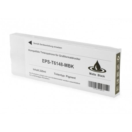 CARTUCCIA EPSON T6141 T6148 MATTE BLACK COMPATIBILE PER EPSON Stylus Pro 4400 4450 C13T614800 CAPACITA 220ML PIGMENTATO CON CHIP
