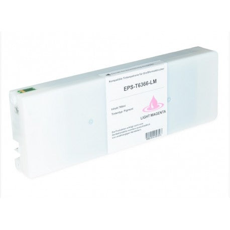 CARTUCCIA EPSON T6366 LIGHT MAGENTA COMPATIBILE PER EPSON 7890,7900,9890 C13T636600 CAPACITA 700ML PIGMENTATO -CON CHIP-