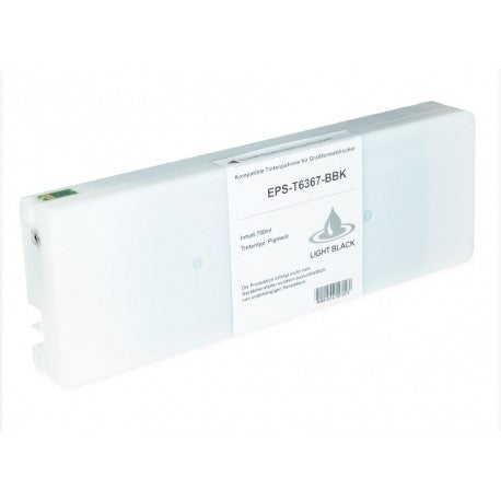 CARTUCCIA EPSON T6367 LIGHT BLACK COMPATIBILE PER EPSON 7890,7900,9890 C13T636700 CAPACITA 700ML PIGMENTATO -CON CHIP-