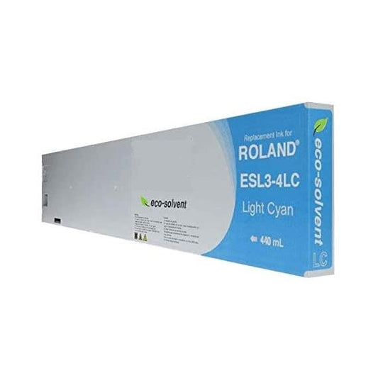 CARTUCCIA ESL3-4LC LIGHT CIANO COMPATIBILE INK PIGMENTATO PER ROLAND 540,640,740 SC,SJ,XC,XJ,VS,RS,VP,SP SERIES CAPACITA 440ml