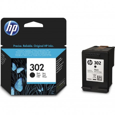 CARTUCCIA HP 302 NERA F6U66AE ORIGINALE PER HP 3830 3832 4650 1110 2130 3630 4520 CAPACITA 190 PAGINE