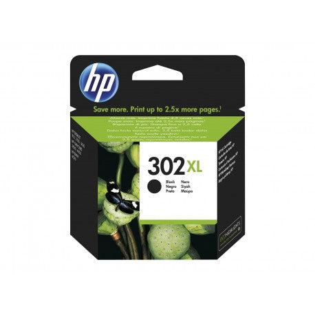CARTUCCIA HP 302XL F6U68AE NERA ORIGINALE PER HP 3830 3832 4650 1110 2130 3630 4520 CAPACITA  480 PAGINE