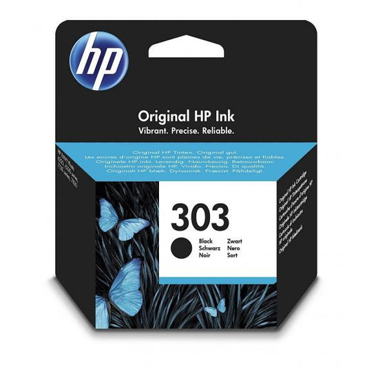 CARTUCCIA HP 303 NERA ORIGINALE T6N02AE PER HP ENVY PHOTO 6220 6230 7130 7830  220 PAGINE