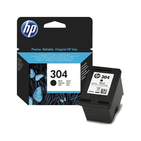 CARTUCCIA HP 304 NERA ORIGINALE PER HP DeskJet 3720 3730 3732 N9K06AE 304BK CAPACITA 120 PAGINE