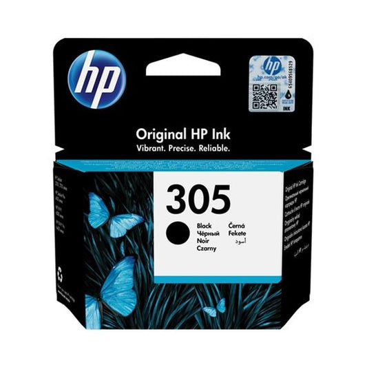 CARTUCCIA HP 305 NERA ORIGINALE 3YM61AE PER HP DESKJET 2710,2720,2724 ENVY 6010,6020,6032,6420,6422 CAPACITA 120 PAGINE