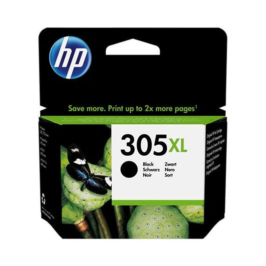 CARTUCCIA HP 305XL NERA ORIGINALE 3YM62AE PER HP DESKJET 2710,2720,2724 ENVY 6010,6020,6032,6420,6422 CAPACITA 240 PAGINE