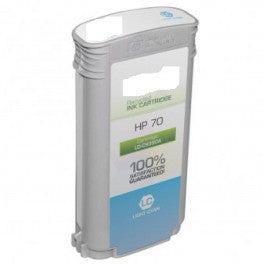 CARTUCCIA COMPATIBILE PER HP 70 C9390A LIGHT CIANO  PER HP DESIGNJET Z2100 Z3100 Z3200 Z5200 Z5400 130ml Pigment