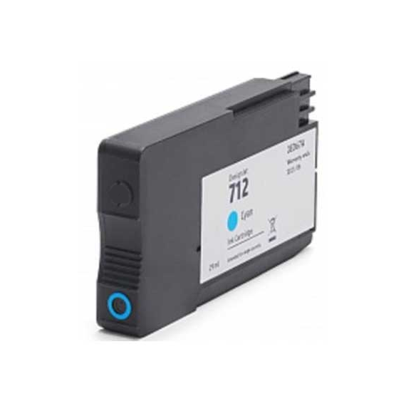 Cartuccia Hp 712 ciano 3ED67A  per Hp Designjet 24,36 inch,T230,250,630,650 capacità 29ml