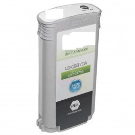 CARTUCCIA COMPATIBILE PER HP 72 C9370A PHOTO BLACK  PER HP Designjet T1100,T1200,T1300,T2300 72 130ml Dye