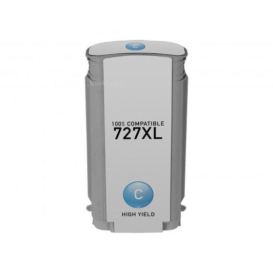CARTUCCIA COMPATIBILE PER HP 727 CIANO B3P19A  PER HP Designjet T1500,T2500,T920 727 CAPACITA 130ML
