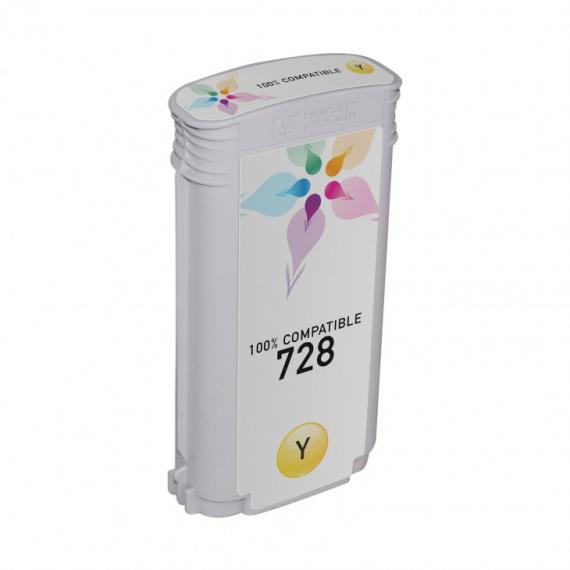 CARTUCCIA COMPATIBILE PER HP 728 GIALLA F9J65A  PER HP Designjet T730 ,T830 728 CAPACITA 130ML