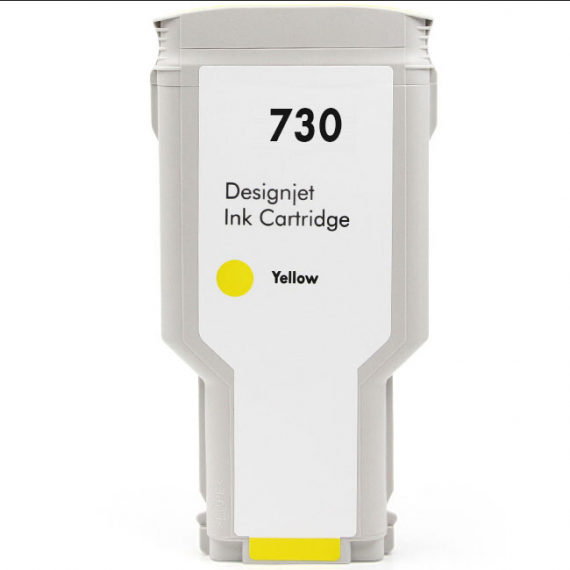 CARTUCCIA COMPATIBILE PER HP 730XY GIALLA P2V70A  INK DYE PER HP DESIGNJET T1600,T1700,T2600 300ml