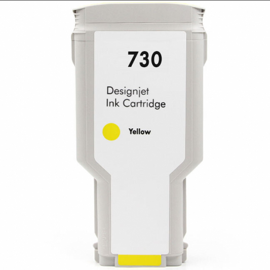 CARTUCCIA COMPATIBILE PER HP 730XY GIALLA P2V70A  INK DYE PER HP DESIGNJET T1600,T1700,T2600 300ml