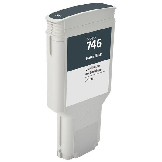 Cartuccia Hp 746MBK nero opaco P2V83A ink pigmentato  per Hp Designjet Designjet Z6,Z9,24,44-Zoll Ps capacità 300ml