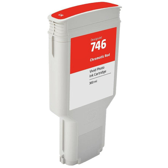 Cartuccia Hp 746R rosso P2V81A ink pigmentato  per Hp Designjet Z6,Z9,24,44-Zoll Ps capacità 300ml