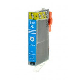 CARTUCCIA COMPATIBILE PER HP 920XL CIANO  CON CHIP PER HP 6000 6500AIO 6500WIFI 6500A 7000 7500A CD972AE 920C CAPACITA 18ML CON