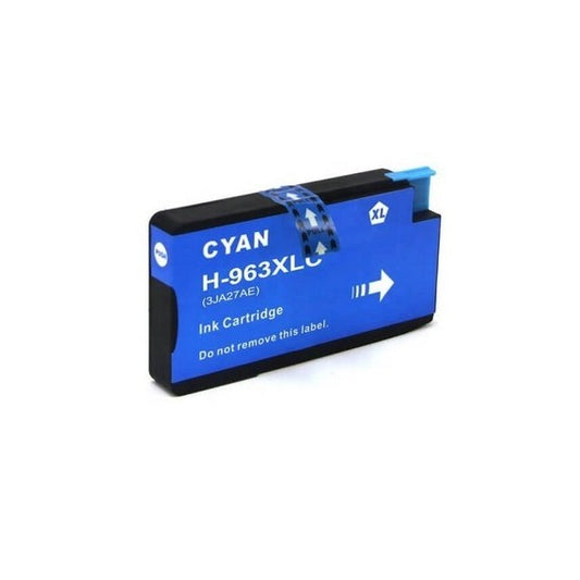 CARTUCCIA COMPATIBILE PER HP 963XL CIANO 3JA27AE  PER HP OFFICEJET PRO 9010,9012,9014,9015,9016,9019 CAPACITA 1600 PAGINE