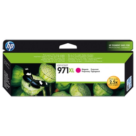 CARTUCCIA HP 971XLM MAGENTA ORIGINALE PER HP HP Pro X451 X476 X551 X576 CN627AE  971XL 120ML 6.600 PAGINE