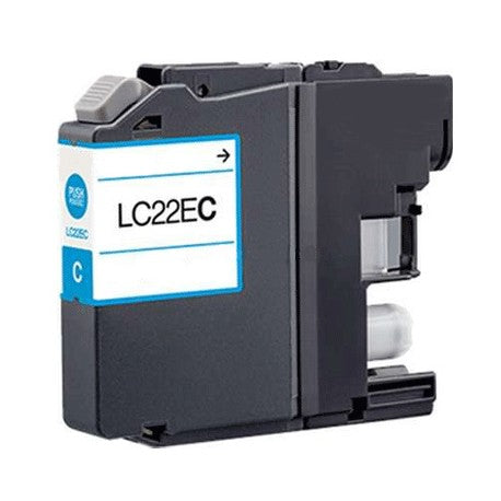 CARTUCCIA LC-22EC CIANO COMPATIBILE PER BROTHER MFC-J5920DW LC22E 16ML 1.200 PAGINE