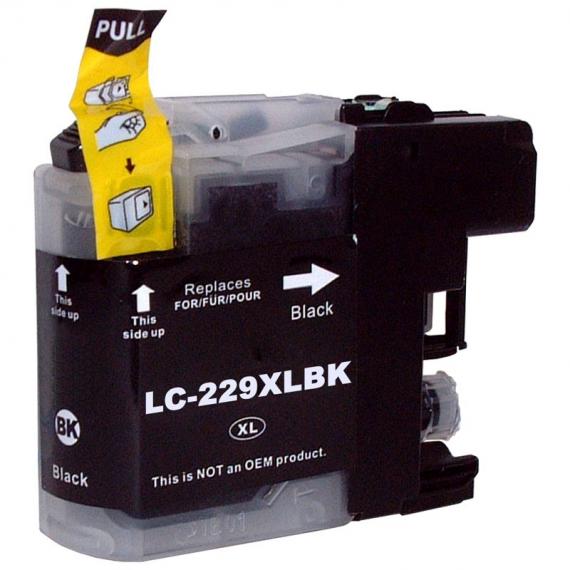 CARTUCCIA LC229XL NERA COMPATIBILE PER BROTHER MFC-J5625DW MFC-J5720DW MFC-J5320DW MFC-J5620DW LC 229XL CAPACITA 50ML