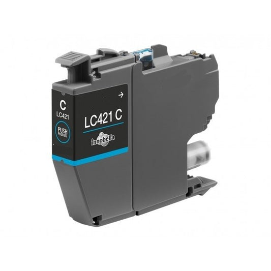 CARTUCCIA LC421C CIANO COMPATIBILE PER BROTHER DCP-J1050DW,J1140DW,MFC-J1010DW,J1800 LC-421 CAPACITA' 200 PAGINE